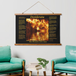 Tapiz Con Marco De Madera Océano antártico en llamas