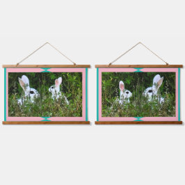 Tapiz Con Marco De Madera Office Trendy - Animal de conejo de decoración dom