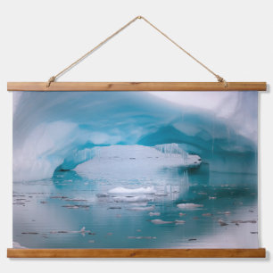 Tapiz Con Marco De Madera Open Arch Iceberg   Antártida