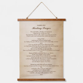 Tapiz Con Marco De Madera Oración de San Padre Pío por la sanación
