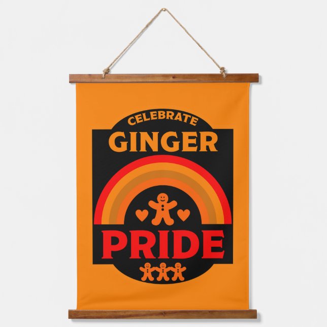 Tapiz Con Marco De Madera Orgullo Ginger Haired (Anverso)