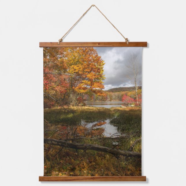 Tapiz Con Marco De Madera Otoño del Noreste (Anverso)