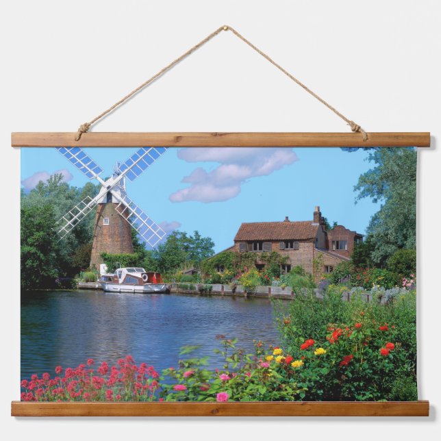 Tapiz Con Marco De Madera paisaje (Anverso )