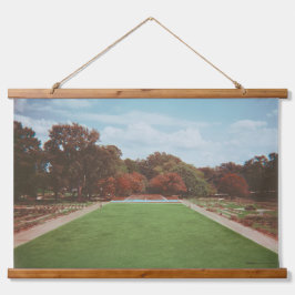 Tapiz Con Marco De Madera Paisaje arboreto, púrpura lomocromo