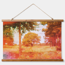 Tapiz Con Marco De Madera Paisaje de época