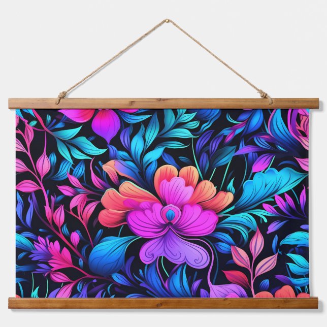 Tapiz Con Marco De Madera Paisaje peatonal primático Botánico (Anverso )