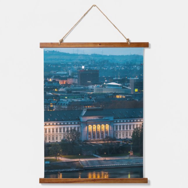 Tapiz Con Marco De Madera Palacio Electoral Koblenz (Anverso)