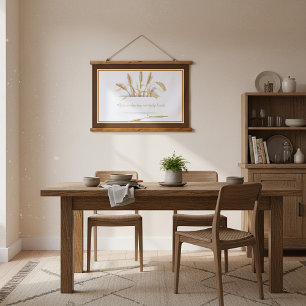 Tapiz Con Marco De Madera Pan diario