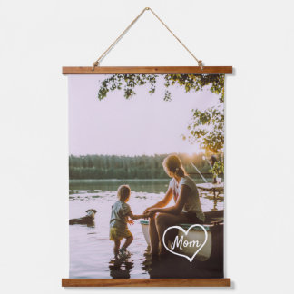 Tapiz Con Marco De Madera Panel de regalo personalizado con foto de familia 