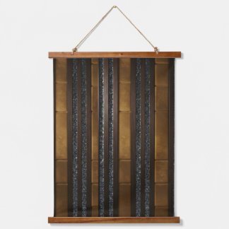 Tapiz Con Marco De Madera Paneles Acústicos de Madera Quemada