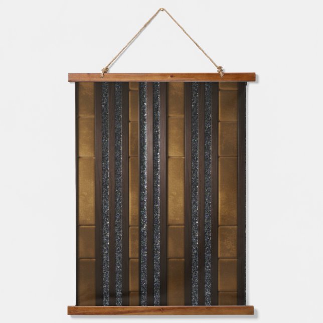 Tapiz Con Marco De Madera Paneles Acústicos de Madera Quemada (Anverso)