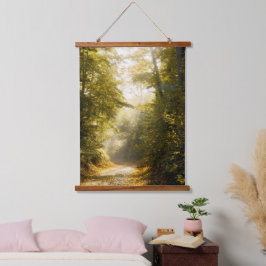 Tapiz Con Marco De Madera Parque Golden Morning, Fotografía de Arte Original