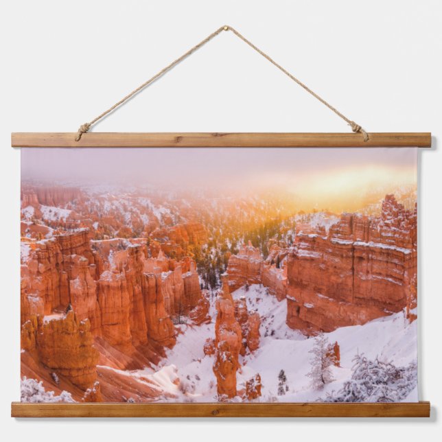 Tapiz Con Marco De Madera Parque Nacional Bryce Canyon (Anverso )