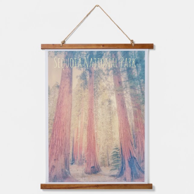 Tapiz Con Marco De Madera Parque nacional Sequoia (Anverso)