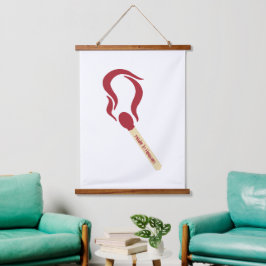 Tapiz Con Marco De Madera Partido hecho en el cielo