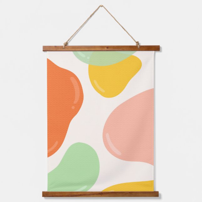 Tapiz Con Marco De Madera Pastel Bubbles (Anverso)