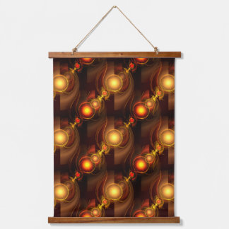 Tapiz Con Marco De Madera Patrón de arte abstracto boho elegante moderno dor