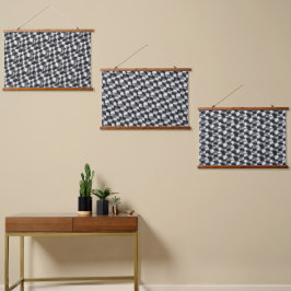 Tapiz Con Marco De Madera Patrón de resumen geométrico Moda elegante moderna