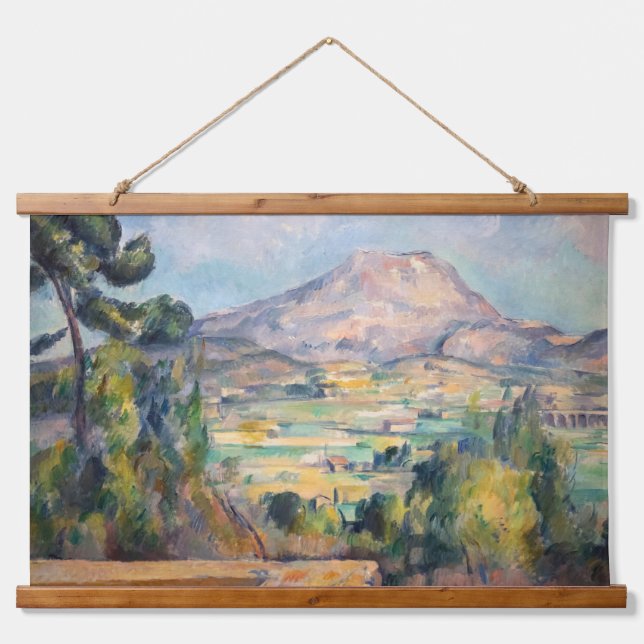 Tapiz Con Marco De Madera Paul Cezanne - Mont Sainte-Victoire (Anverso )