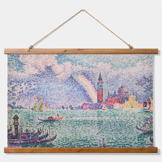 Tapiz Con Marco De Madera Paul Signac - Arcoiris, Venecia (Anverso )