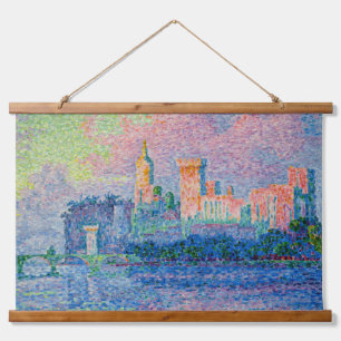 Tapiz Con Marco De Madera Paul Signac - El Palacio Papal, Aviñón