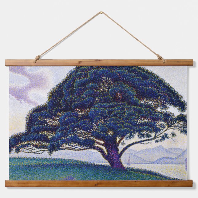 Tapiz Con Marco De Madera Paul Signac - El Pino Bonaventure (Anverso )