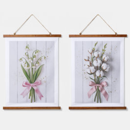 Tapiz Con Marco De Madera Peony Bouquet Wall Tapestry