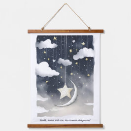 Tapiz Con Marco De Madera Pequeña estrella de Twinkle Twinkle