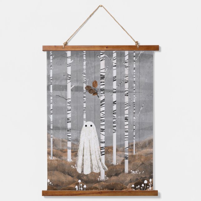 Tapiz Con Marco De Madera Pequeños champiñones blancos (Anverso)