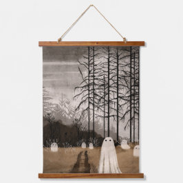 Tapiz Con Marco De Madera Perdido En Lo Desconocido