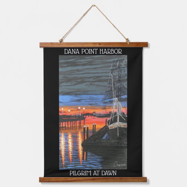 Tapiz Con Marco De Madera Peregrino al amanecer (Anverso)