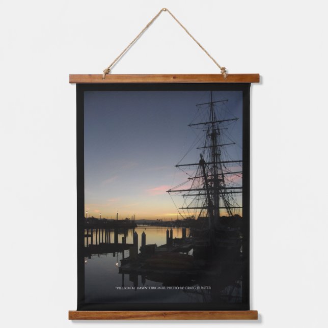 Tapiz Con Marco De Madera Peregrino al amanecer (Anverso)