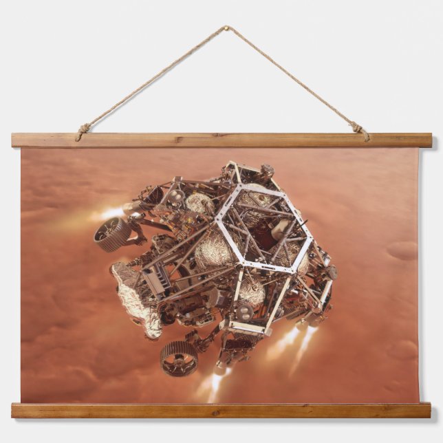 Tapiz Con Marco De Madera Perseverancia en el lanzamiento de motores en fase (Anverso )