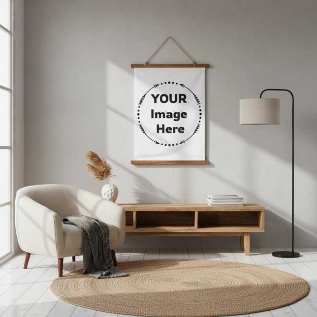 Tapiz Con Marco De Madera Personalizado 26"x36" vertical (vertical), un pane (Your Image Here Custom Tapestry)