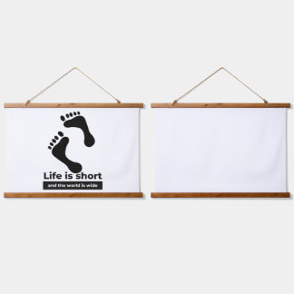 Tapiz Con Marco De Madera Personalizado 36"x26" horizontal (horizontal), con