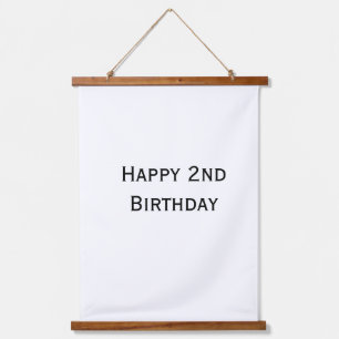 Tapiz Con Marco De Madera personalizado agregar su texto feliz cumpleaños 2d
