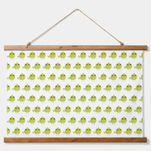 Tapiz Con Marco De Madera Personalizado de pájaro verde
