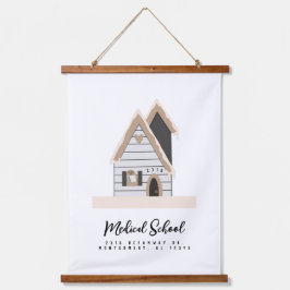 Tapiz Con Marco De Madera Personalizado House Medical Training Journey