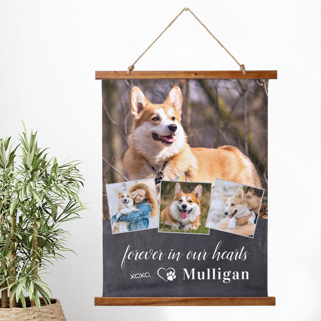 Tapiz Con Marco De Madera Personalizado Mascota Dog Memorial Sympathy Keepsa (Subido por el creador)