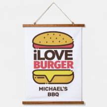 Personalizado Text Burger Lover