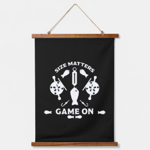 Tapiz Con Marco De Madera Pesca de salmón salvaje