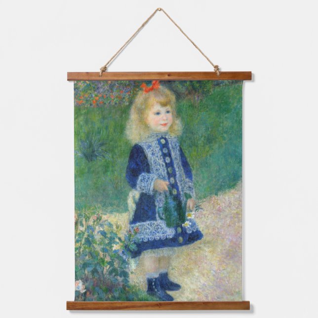 Tapiz Con Marco De Madera Pierre-Auguste Renoir - Un Chica con capacidad par (Anverso)