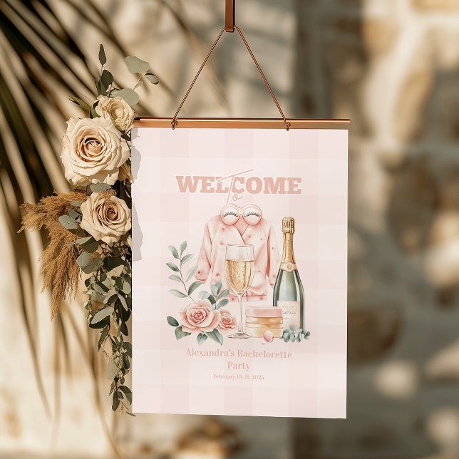 Tapiz Con Marco De Madera Pijamas y Prosecco Despedida de Soltera (Subido por el creador)