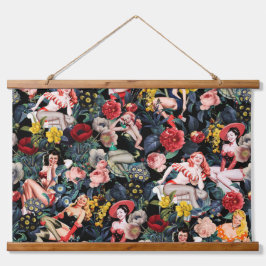 Tapiz Con Marco De Madera Pin-up III