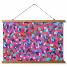 Pintura abstracta rosa