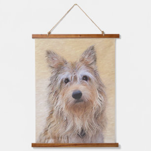 Tapiz Con Marco De Madera Pintura de Berger Picard - Arte Original de Perro