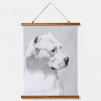 Pintura de Dogo Argentino - Arte original del perr