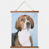 Pintura de Foxhound inglesa - Arte Perro Original 