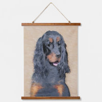 Pintura de Gordon Setter - Arte de perro original 