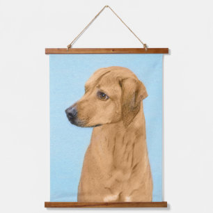 Tapiz Con Marco De Madera Pintura de Rhodesian Ridgeback - Arte original de